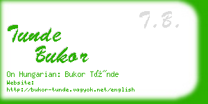 tunde bukor business card